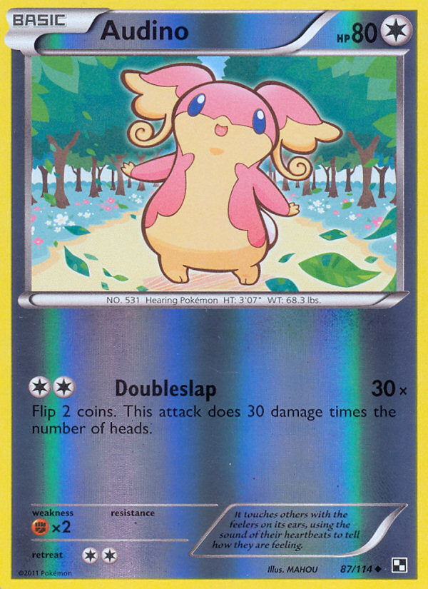 Black & White Audino #87/114 reverse holo